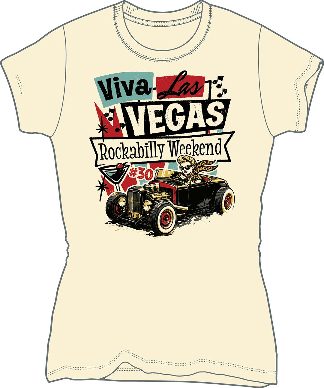 Viva Las Vegas Rockabilly Weekend #30 Women's Tee- PRESALE!
